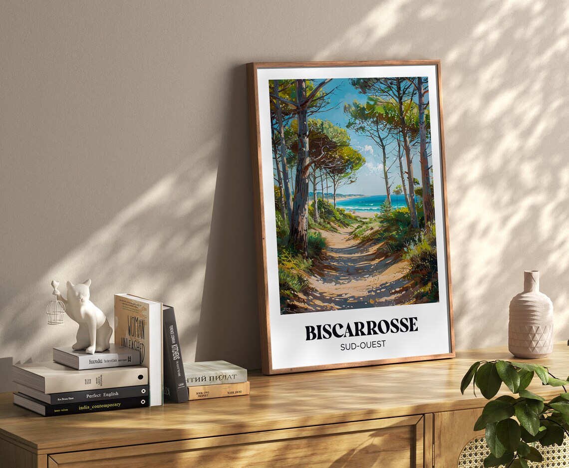Biscarrosse Travel Poster, Les Landes Travel Poster - Image 4