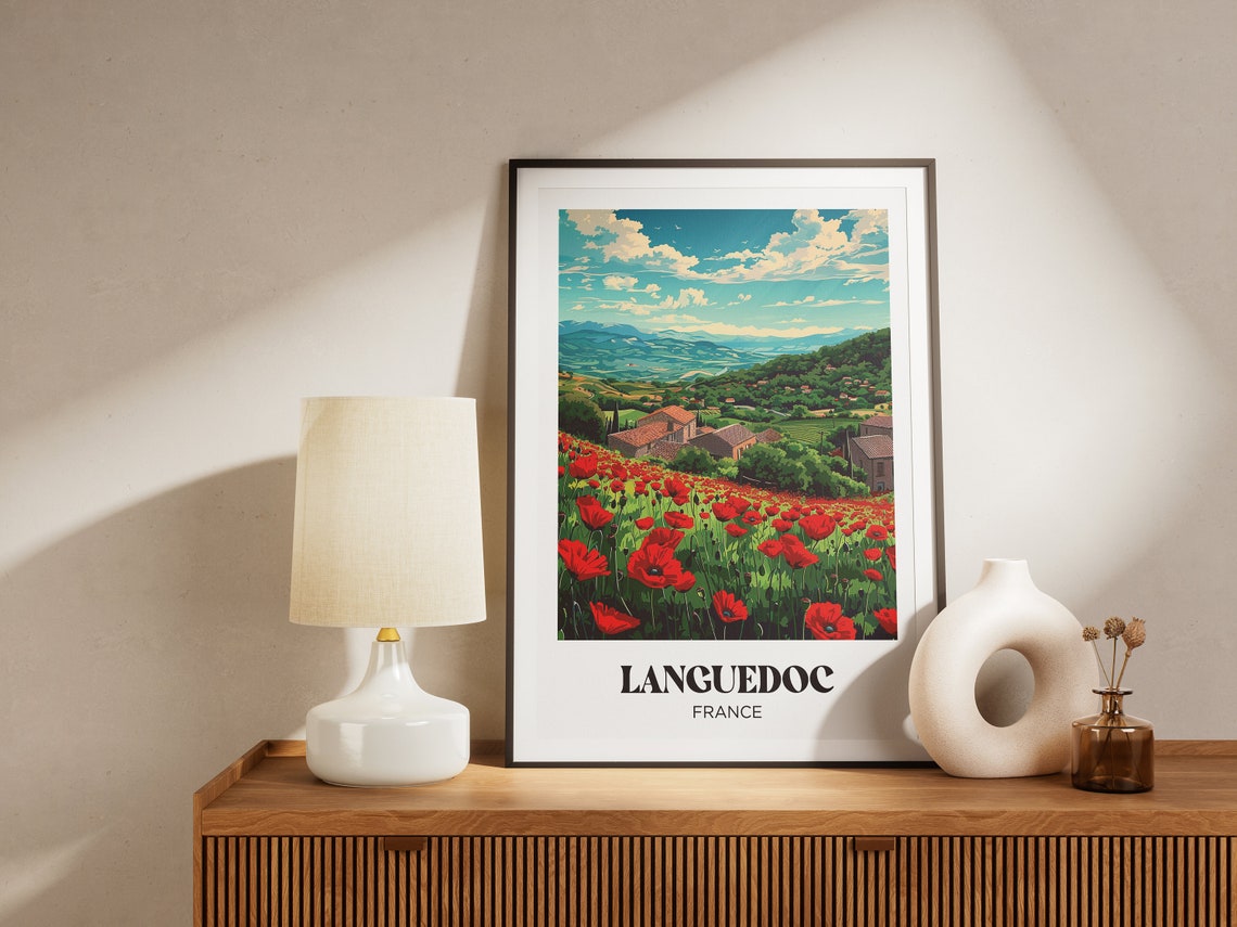 Provence Travel Poster French Provence Wall Art Print Provencal Farmhouse Painting Illustration French Watercolor Home Decor - Image 3