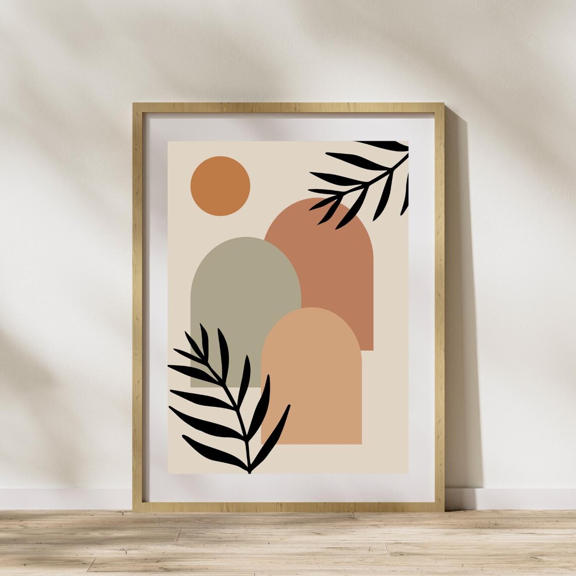 Fleurs Oriental Minimalist Abstract Design Poster - Image 6