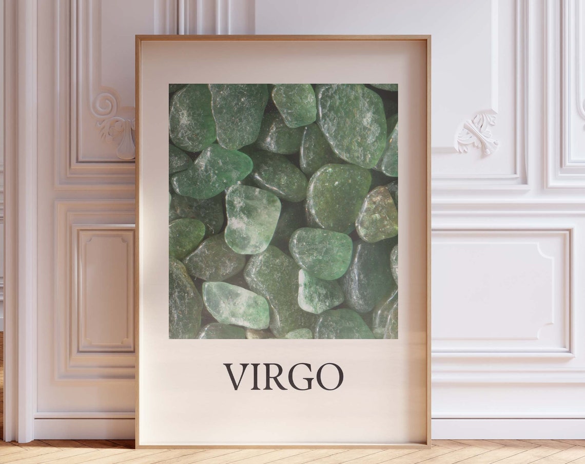 Virgo Print Astrology Decor Zodiac Star Sign Wall Art Girlie August September Cute