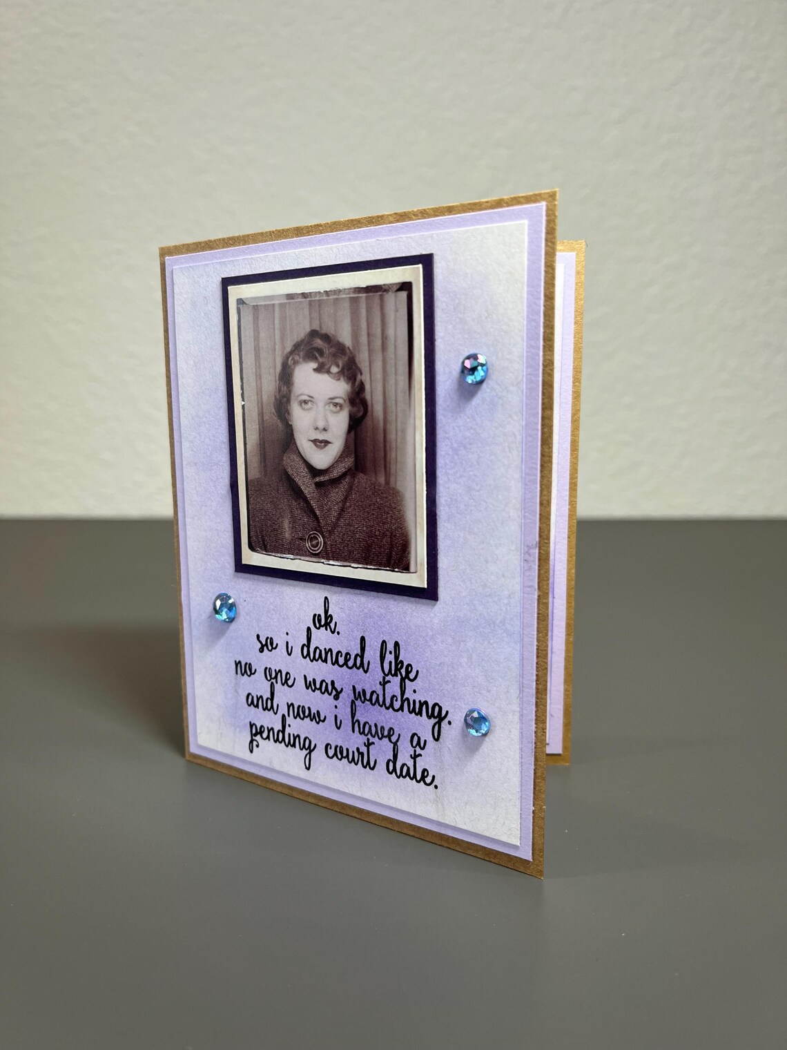 Vintage Styled Photobooth, Humorous Greeting Card - Image 2