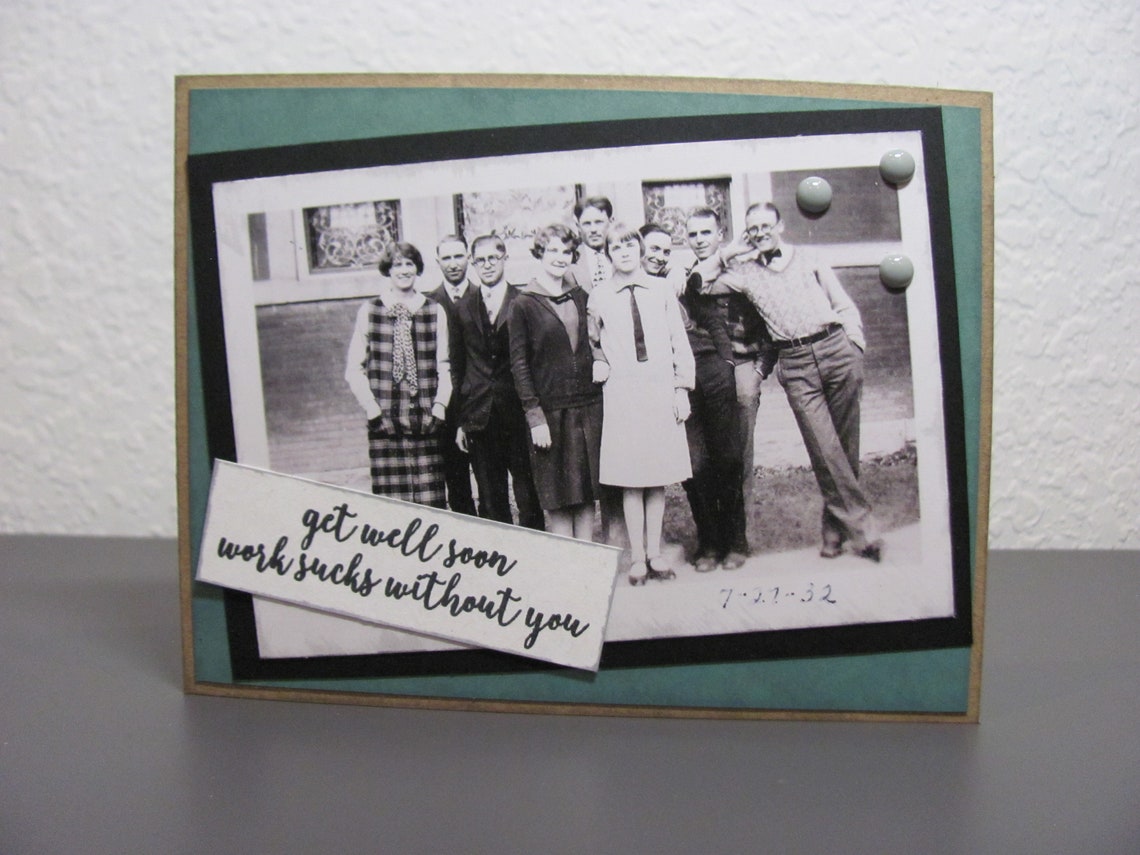 Work Sucks Without You Get Well Card