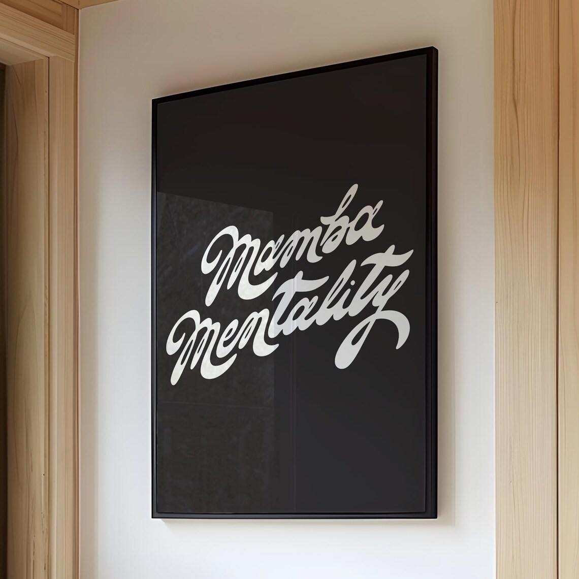 Kobe Bryant Mamba Mentality Minimalist Poster Print