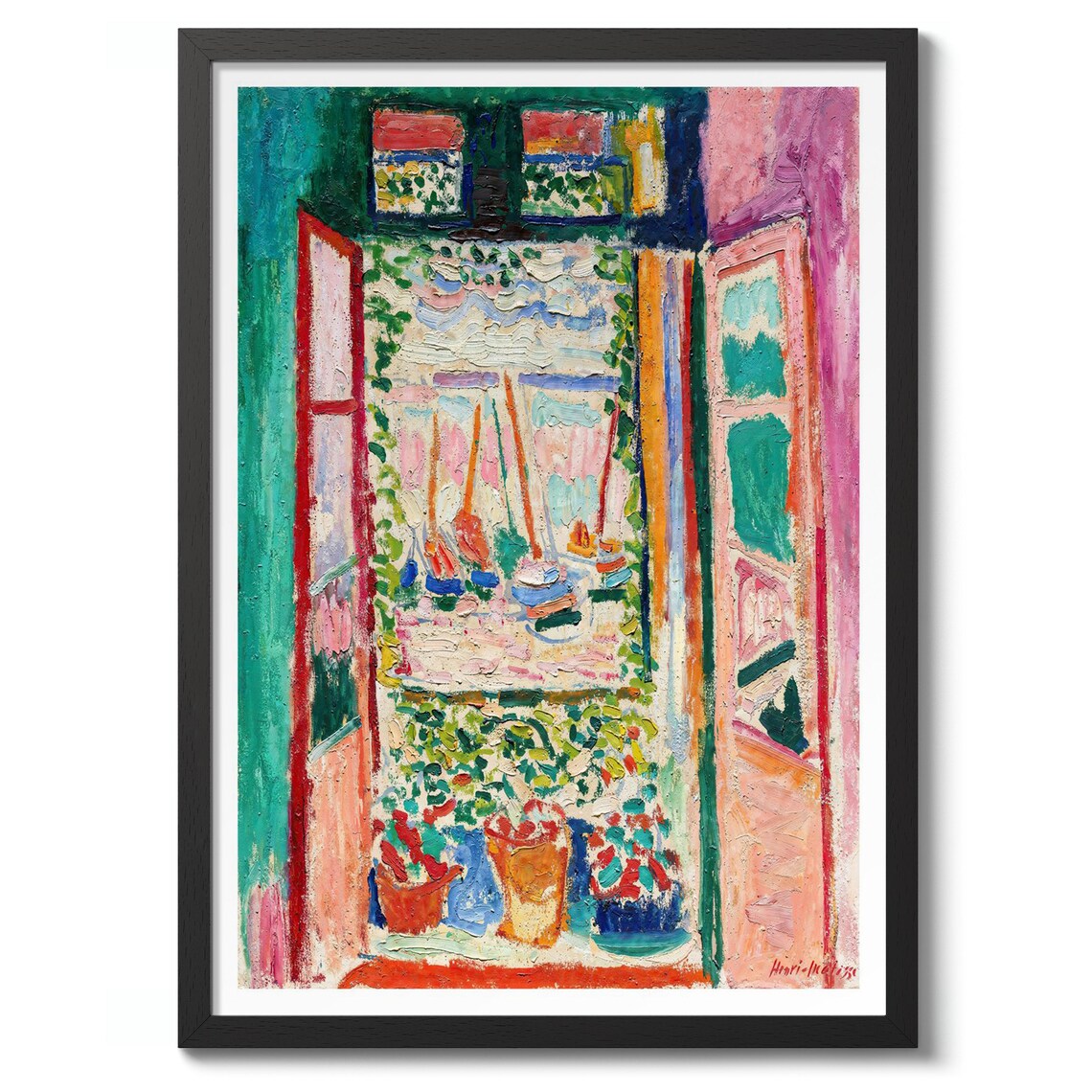 The Open Window by Henri Matisse, Fauvism Art Print