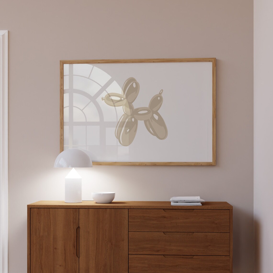 Balloon Dog Aesthetic Decor Poster, Maximalist Style - Image 3