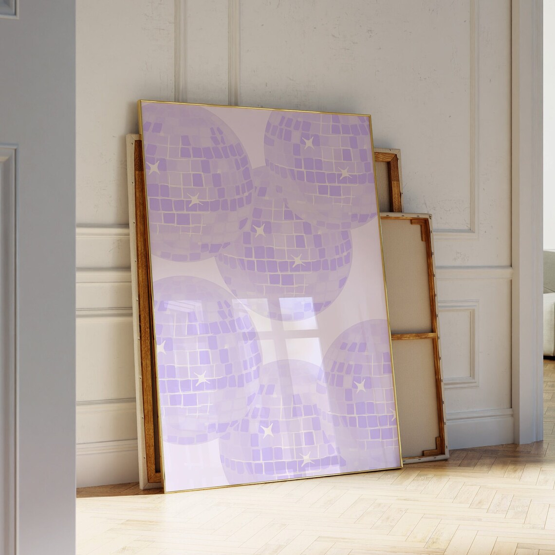 Lilac Disco Poster, Preppy Dorm Room Decor - Image 3