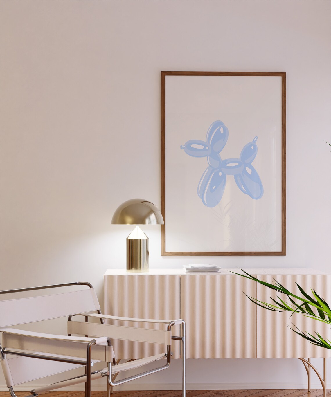 Blue Wall Art, Preppy Dorm Room Poster Print - Image 3