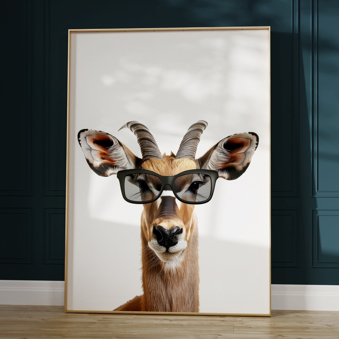 Kudu In Sunglasses Print Kudu Print Kudu Poster Funny Kudu Print Kudu Art Kids Bedroom Art Funny Animal Print - Image 2
