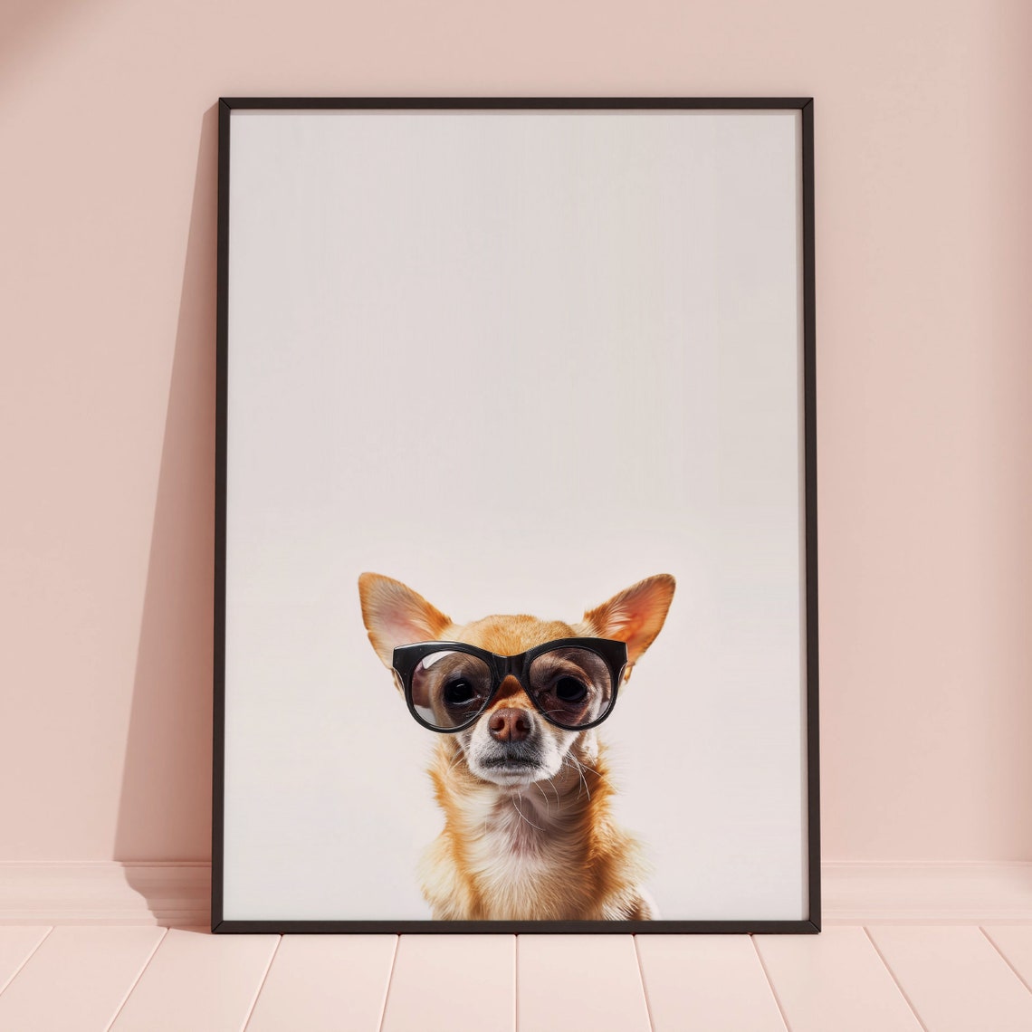 Chihuahua In Sunglasses Print Chihuahua Dog Print Chihuahua Dog Poster Funny Chihuahua Dog Print Chihuahua Dog Art Funny Dog Print - Image 3