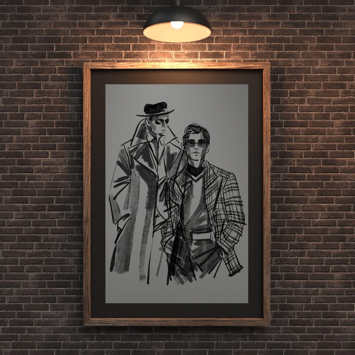 Sophisticated Masculinity Modern Wall Art