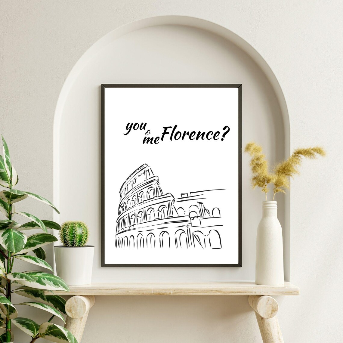 You And Me Florence Romantic Minimalist Art Print - Image 7
