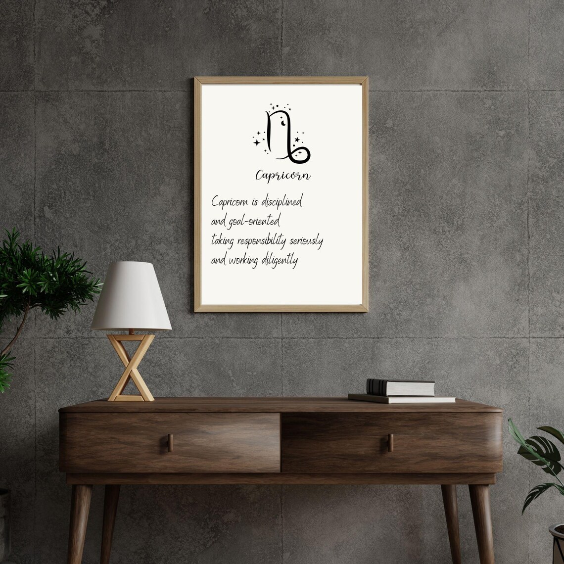 Capricorn Zodiac Sign Minimalist Art Print - Image 6