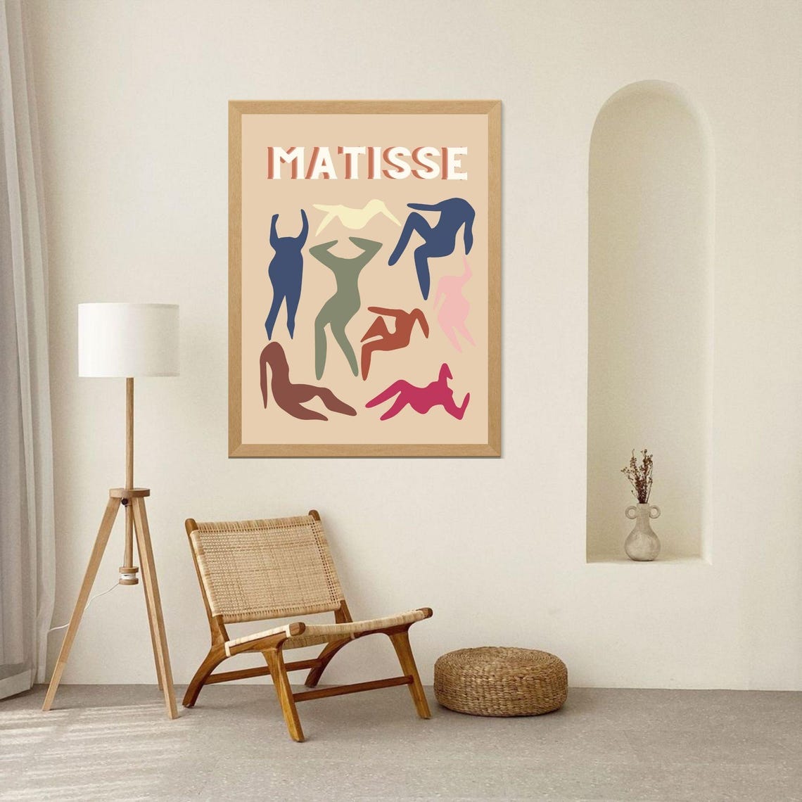 Colorful Matisse Inspired Body Art Abstract Wall Decor Bodies Wall Art Matisse Art Wall Decor - Image 2