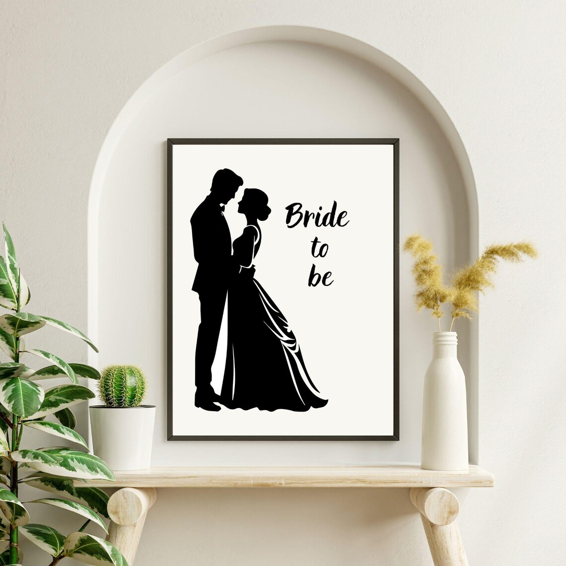 Bride To Be Romantic Couple Minimalist Art Print - Image 7