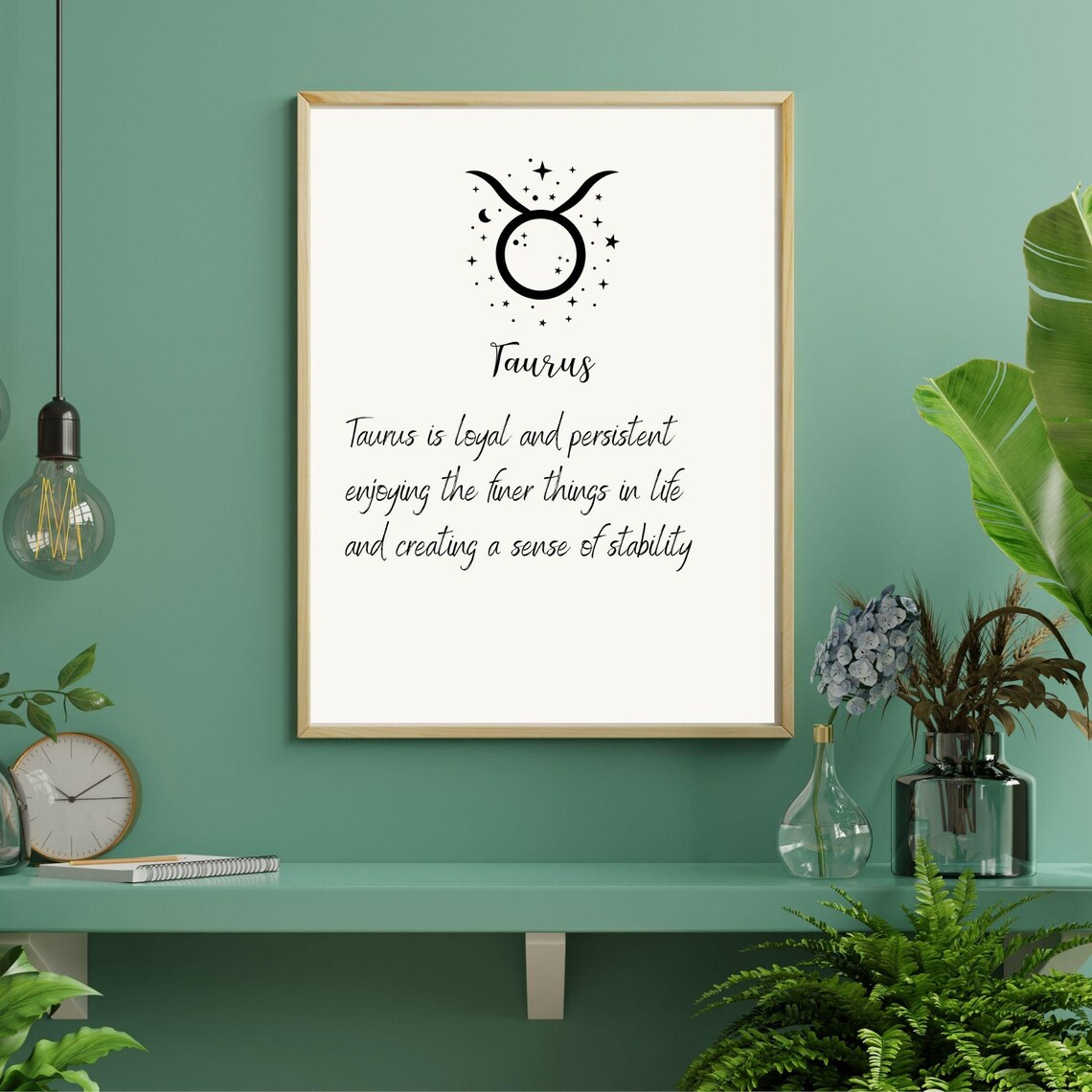 Taurus Zodiac Sign, Minimalist Art Print - Image 3