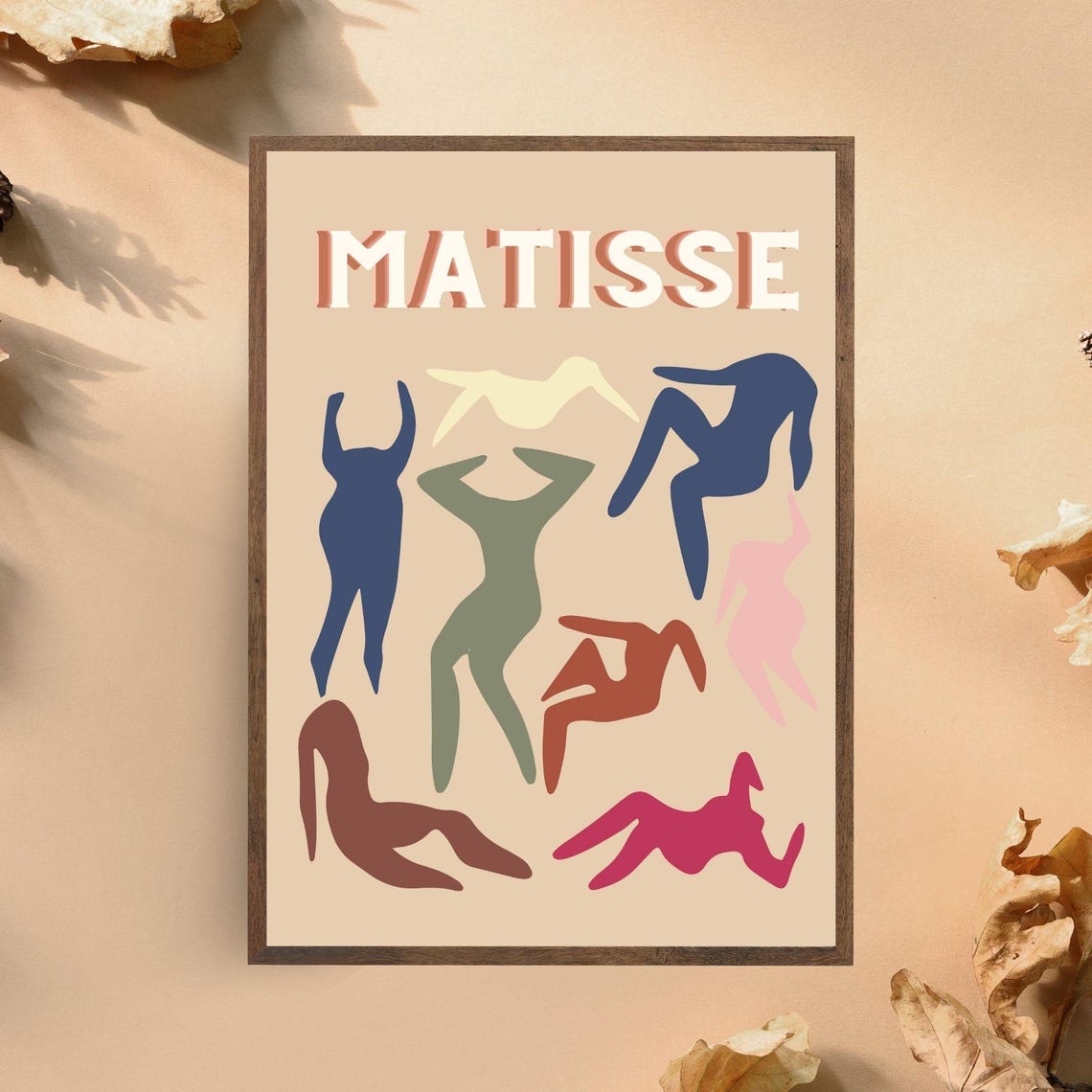 Matisse Dancers Colorful Abstract Figures Retro Modern Decor Poster