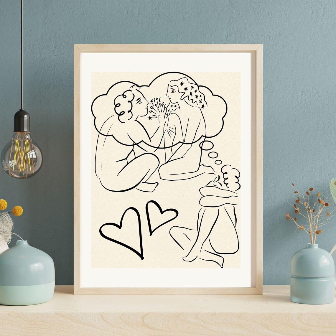 Matisse Inspired Romantic Memory Art Print