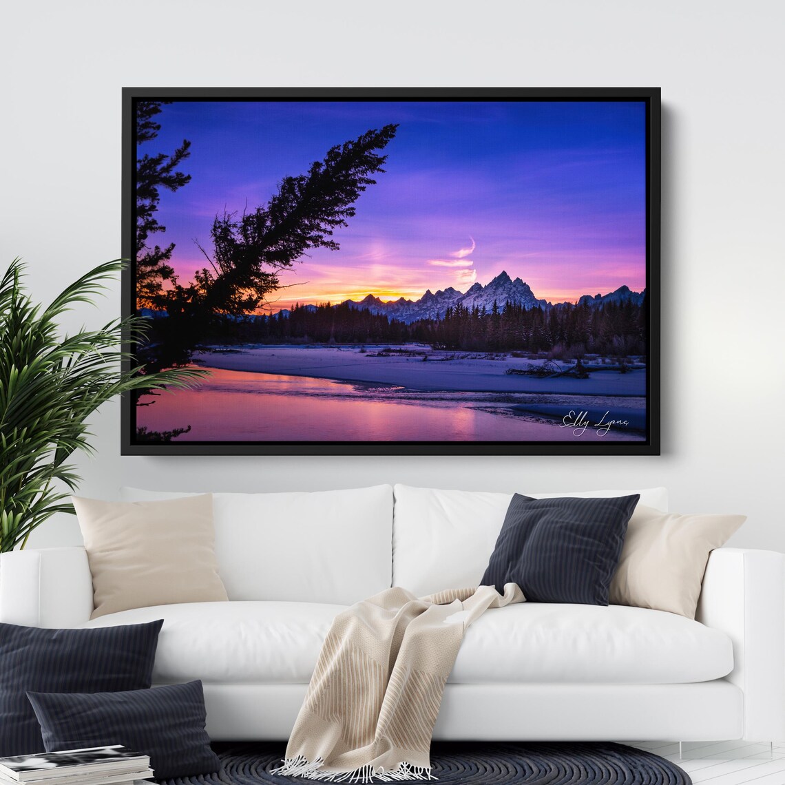Grand Teton National Park Sunset, Wyoming Art Print