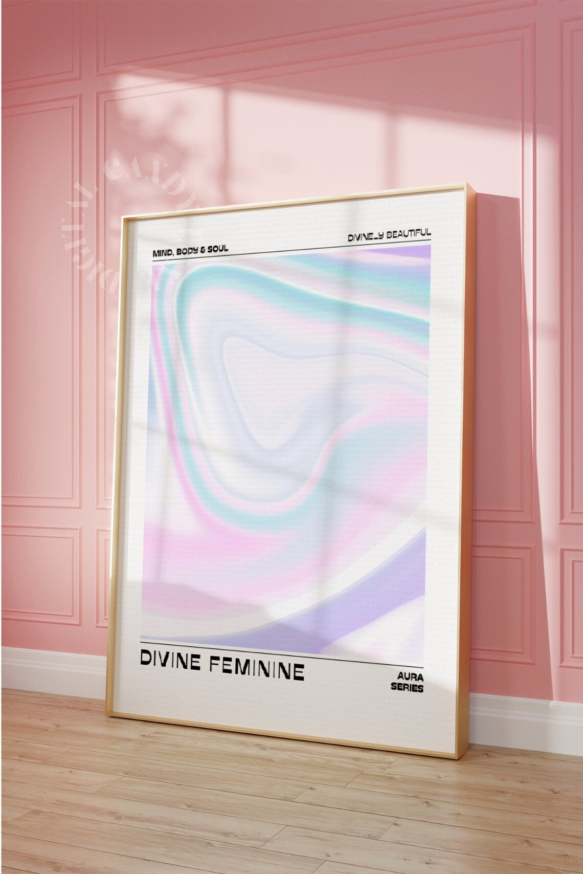 Divine Feminine Aura Spiritual Gradient Art Print