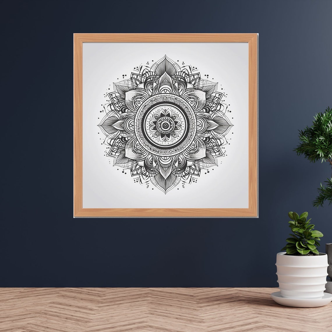 Mandala Indian Art Meditation Wall Art Spiritual Decoration Print Art Relaxing Yoga Esoteric Wall Print - Image 2