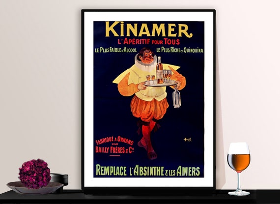 Knamer Vintage Fooddrink Poster By Marcellin Auzolle Poster Paper Sticker Or Print Gift Idea