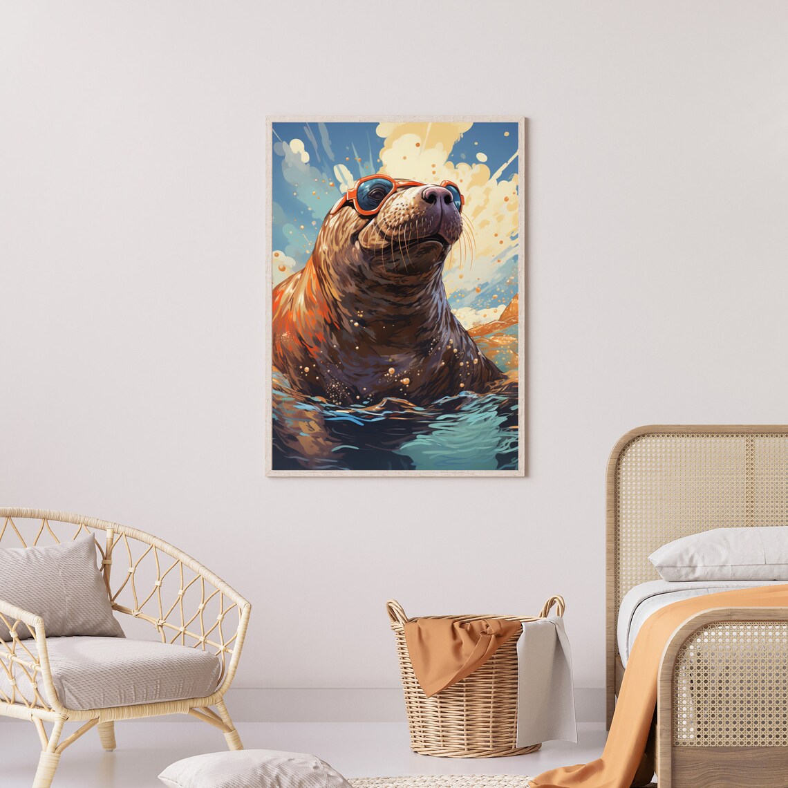 Mr Flubber The Seals Day Off, Abstract Seal Art - Image 2