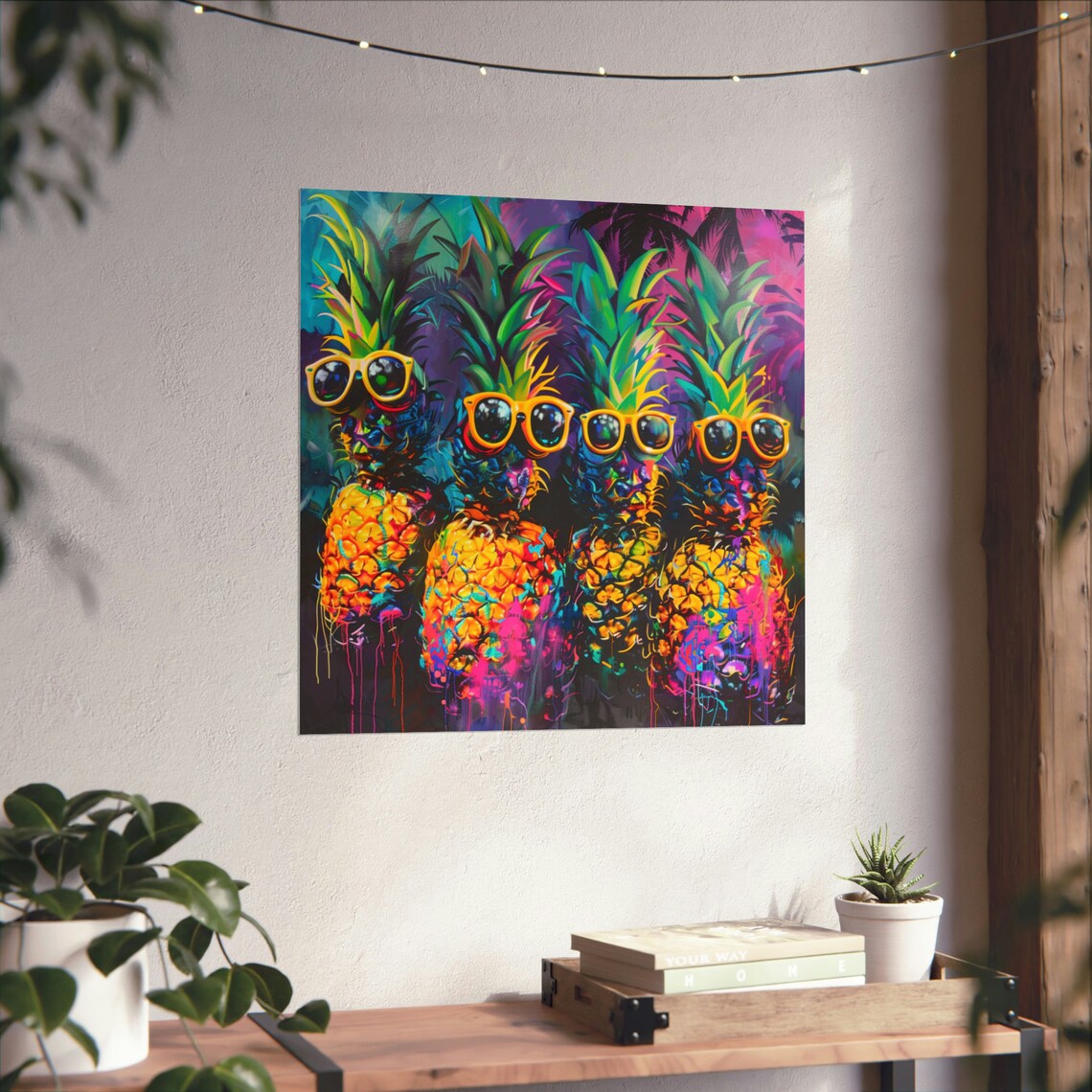 Pineapple Squad, Abstract Funny Pineapple Poster