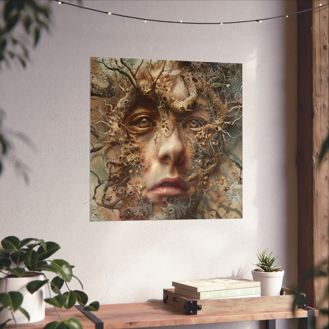 Tree Man Portrait - Surreal Nature Wall Art