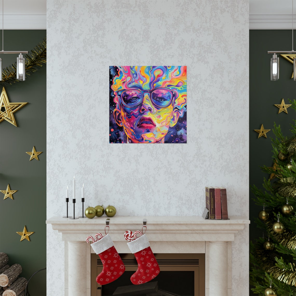 Crazy Hair Dont Care, Rainbow Psychedellic Poster - Image 2