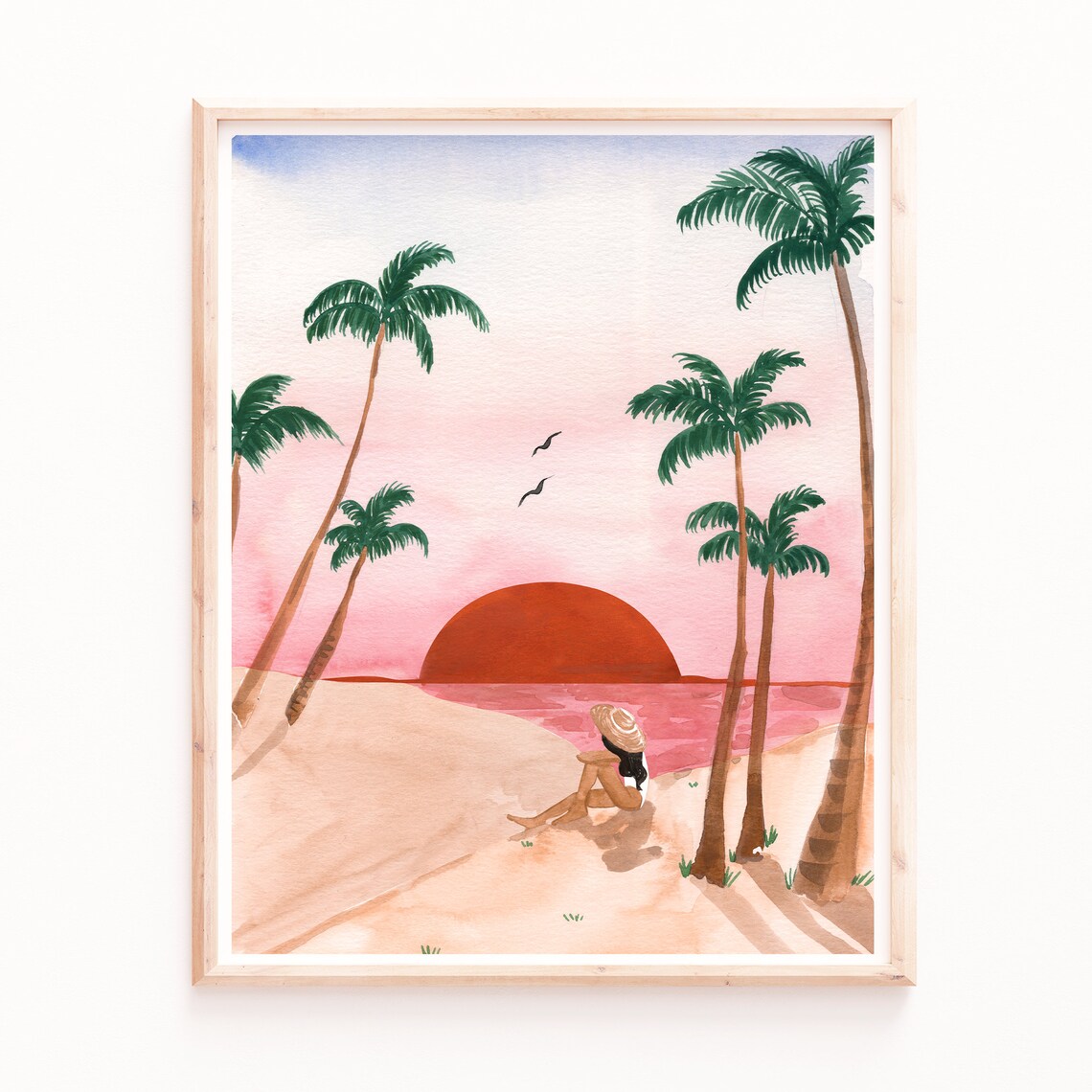Sunset Dreamer II Tropical Beach Art Print - Image 2