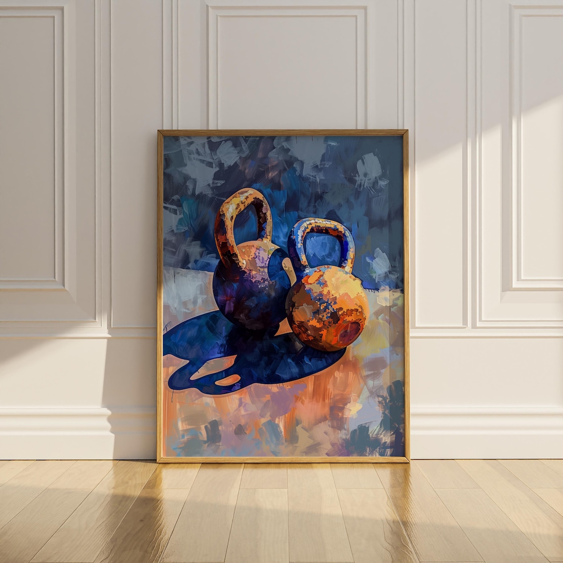 Kettlebells Gym Poster Print, Home Gym Fitness Decor - Image 2