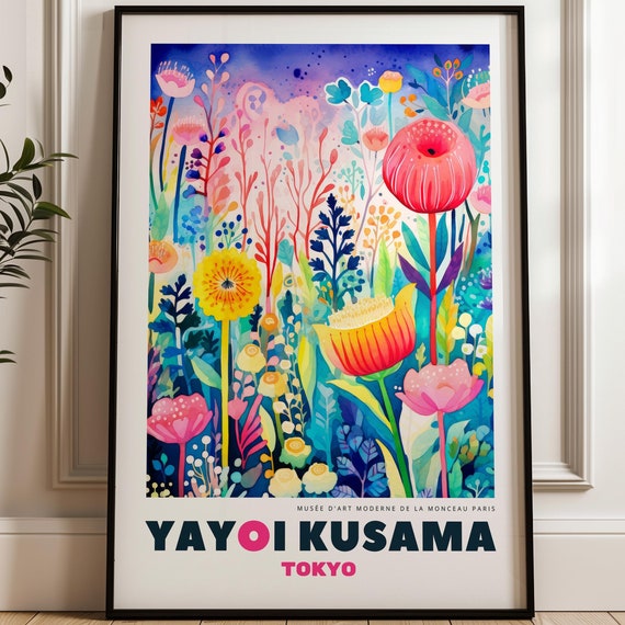 Yayoi Kusama Poster, Japanese Modern Art