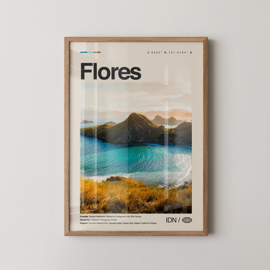 Flores Indonesia Island Bay Turquoise Coast Photography Poster