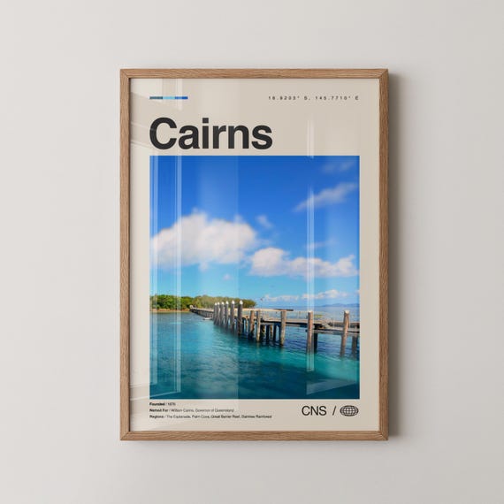 Cairns Print Wall Art Poster Photo Decor City Queensland Australia Oceania