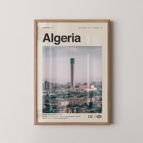 Algeria Print Wall Art Poster Photo Decor Algrie Algiers Africa