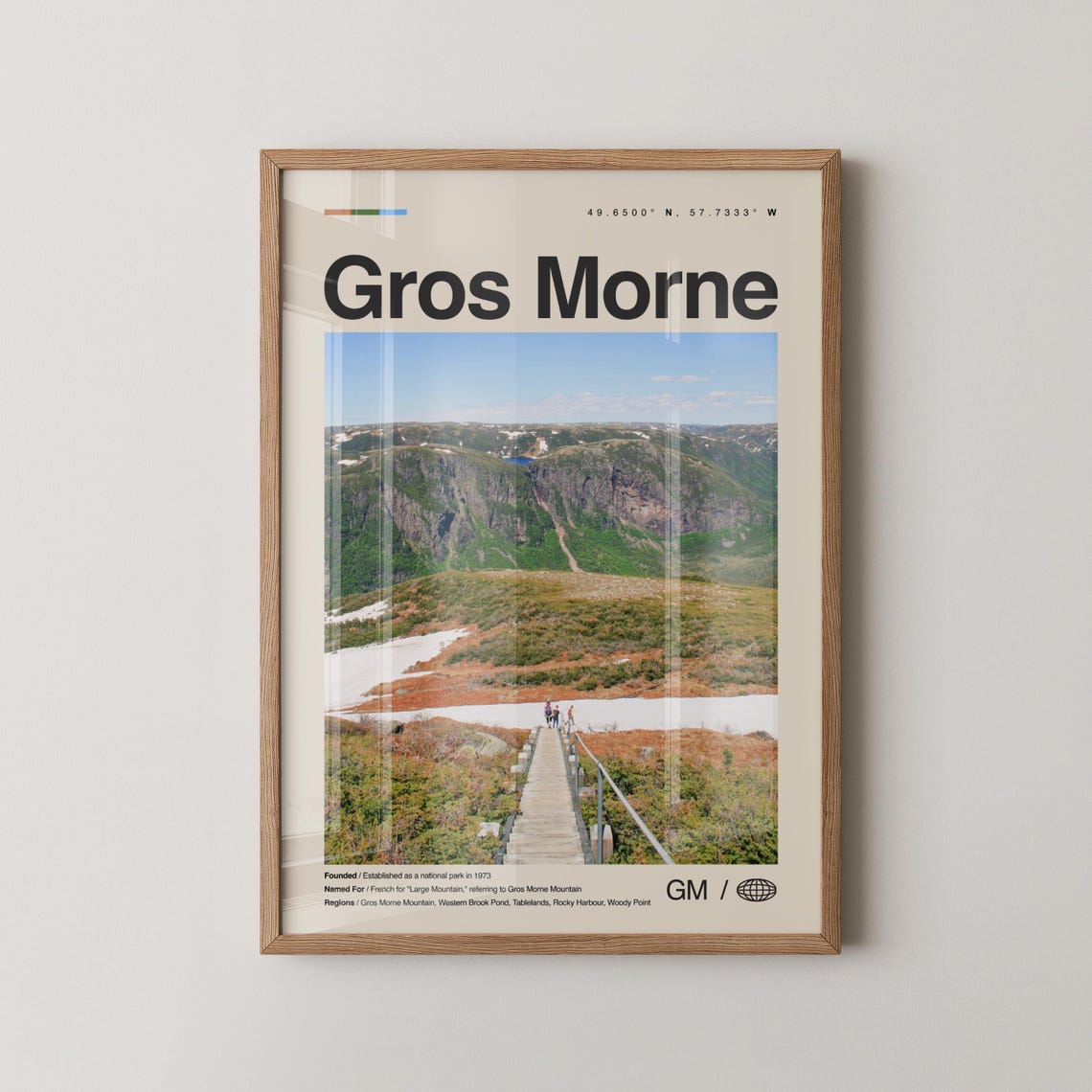 Gros Morne National Park Mountain Boardwalk Travel Photo Poster