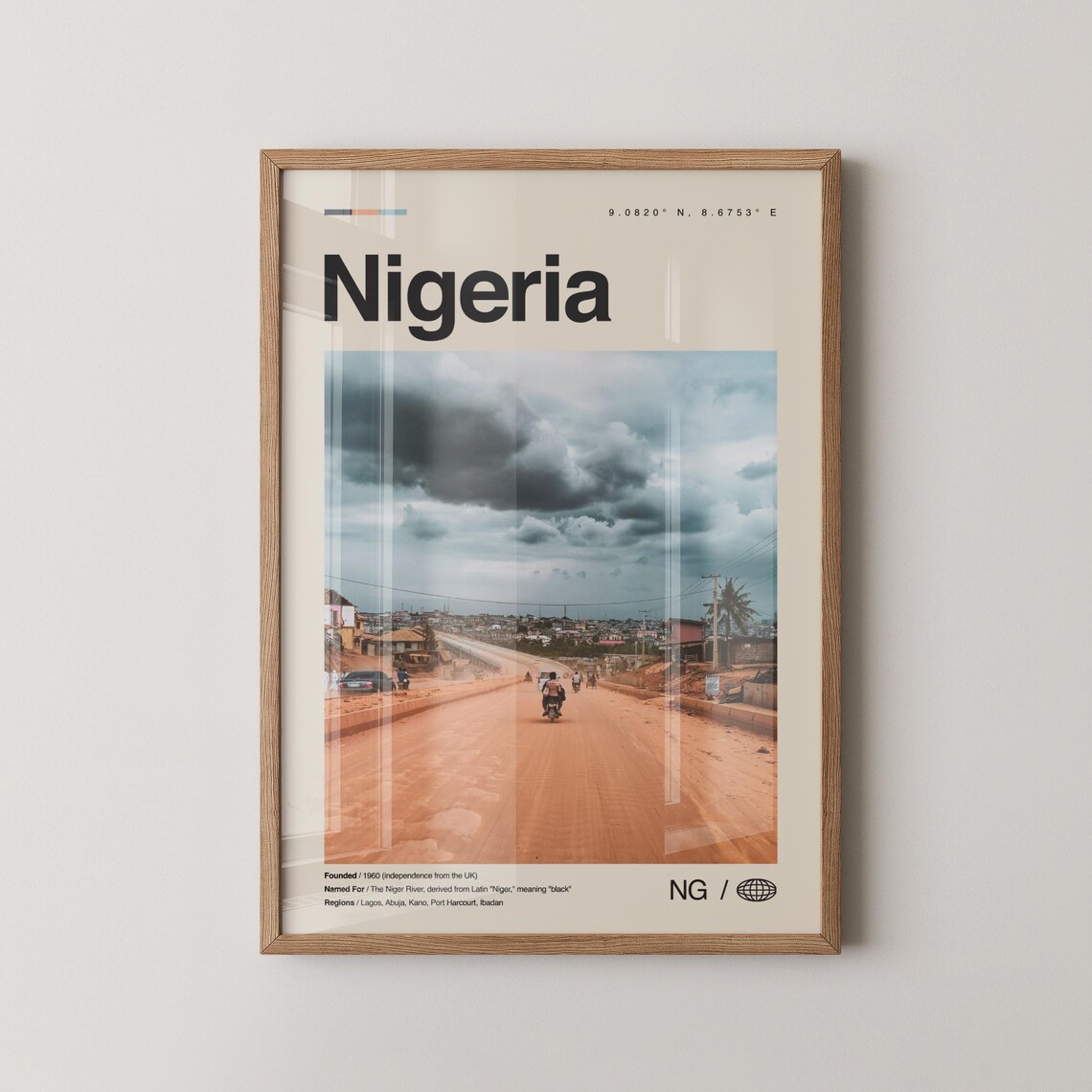 Nigeria Print No 3, Abuja Lagos Africa Art Print