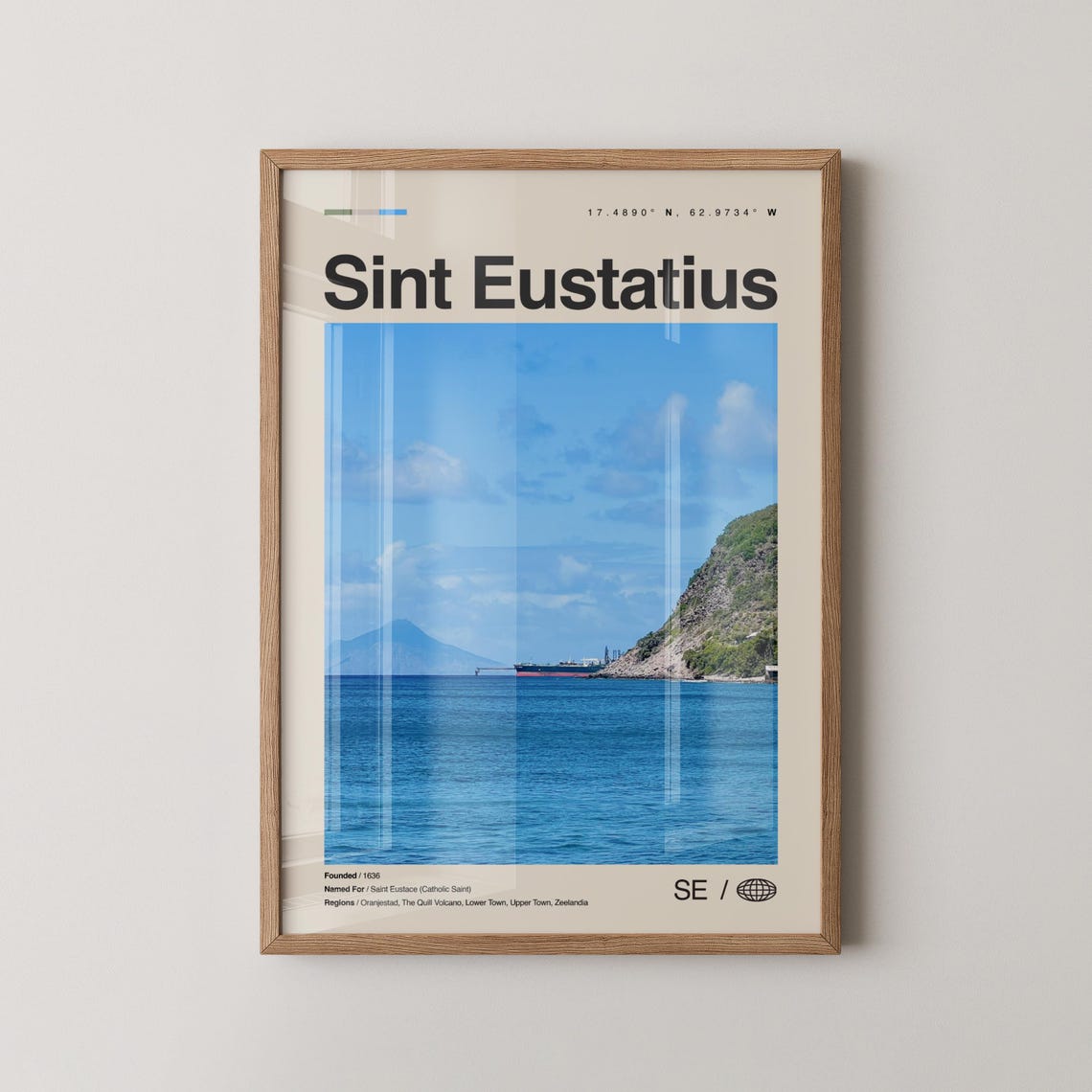 Sint Eustatius Print Wall Art Poster Photo Dcor Caribbean