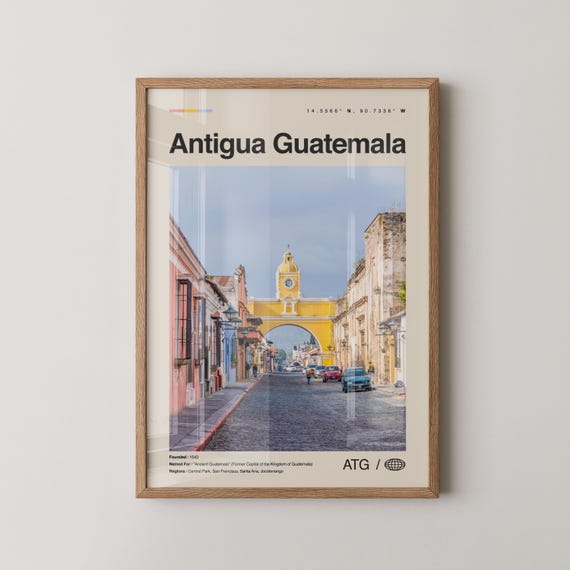 Antigua Guatemala Print Wall Art Poster Photo Dcor