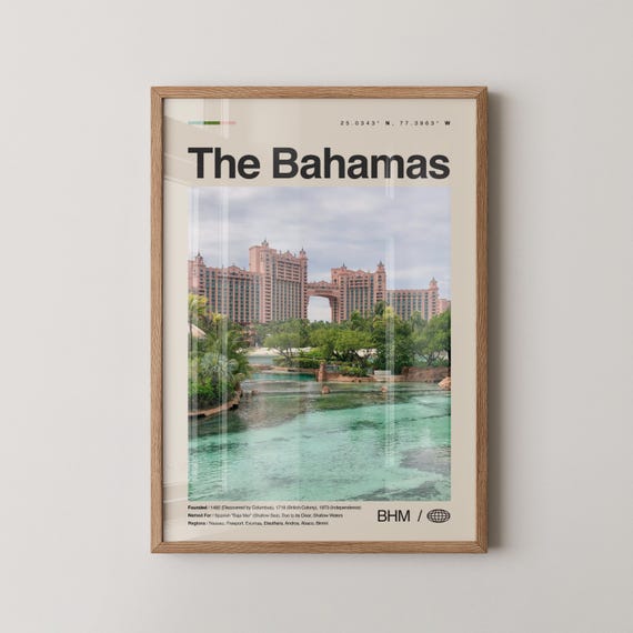 The Bahamas Print No 2 Wall Art Poster Photo Decor Nassau Islands Eleuthera Caribbean