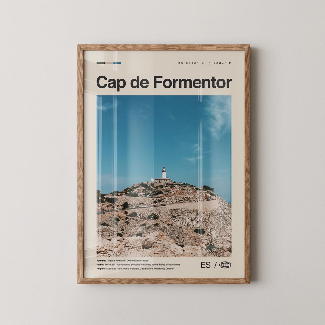 Cap de Formentor Mallorca Lighthouse Rocky Cliffs Travel Photo Poster