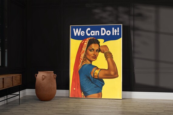 We Can Do It Feminist Punjabi Woman Poster