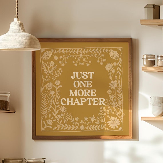 Just One More Chapter, Book Lover Gift