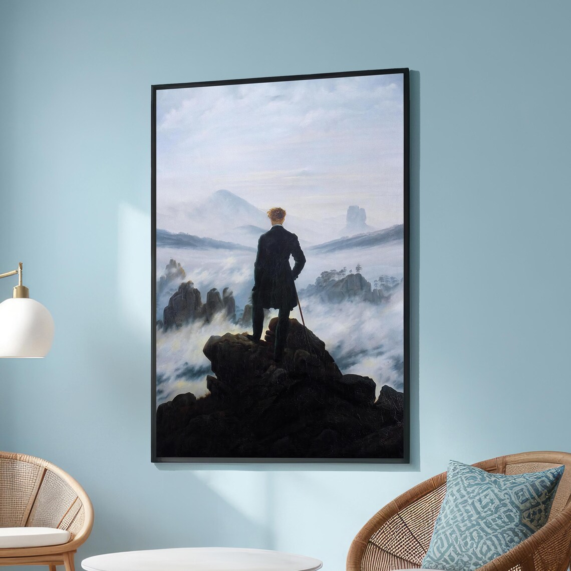 Wanderer Above The Sea Of Fog By Caspar David Friedrich Poster