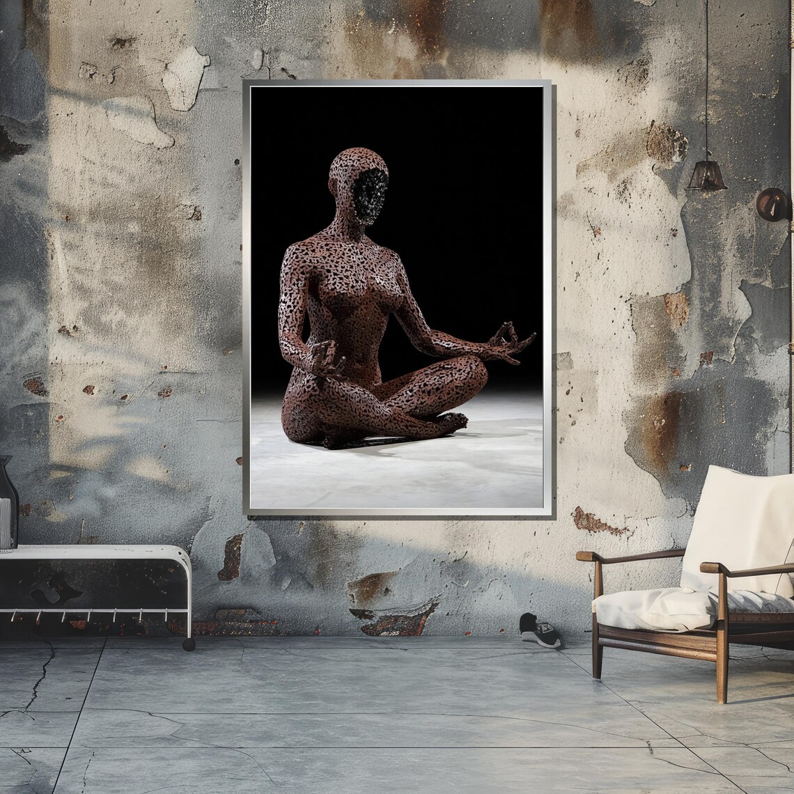 Meditation Sculpture - Minimalist Travel Poster - Image 5