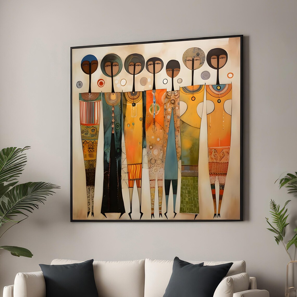 Abstract Figures Art Print, Contemporary Geometric