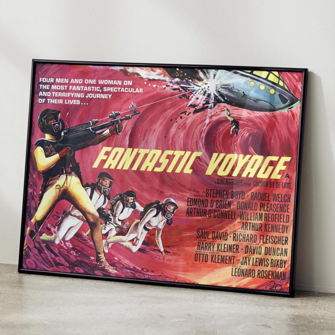 Fantastic Voyage Sci Fi Adventure Raquel Welch Classic Movie Poster