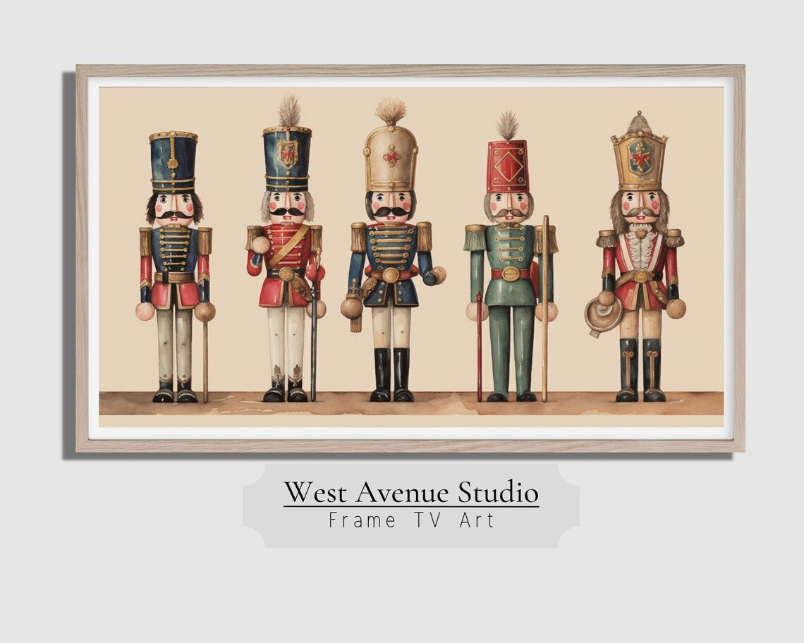Christmas Nutcrackers Holiday Decor Art Print - Image 2