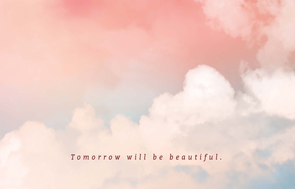 Personalized Minimalist Cloud Motivation Wall Art Print - Image 3