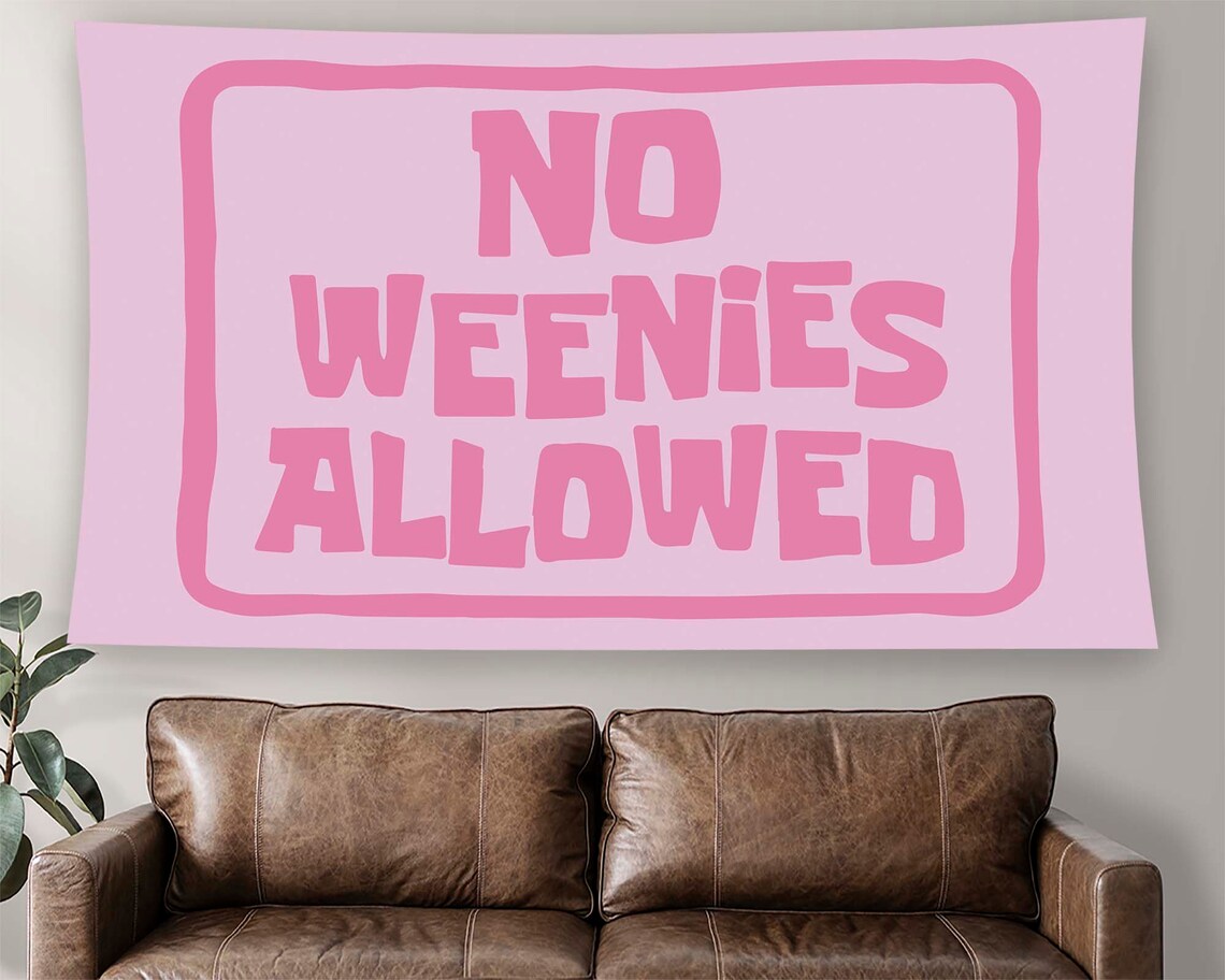 Text Tapestry, Modern Funny Minimalist Poster Print